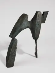 Kopf 8/57 – mit Pferdeschwanz by Wilhelm Loth, 1957, Bronze mit schwarzer Patina, sold Jun 2015