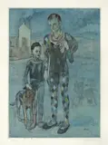 Jacques Villon, Picasso, les Saltimbanques, 1922, Farbaquatinta auf Arches-Velin