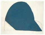 Joel Shapiro, Ohne Titel, 1979, Gouache und Kohle auf Japan