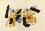 Ohne Titel by Fritz Winter, 1959, Öl, Kreide und Gouache auf Papier, sold May 2014
