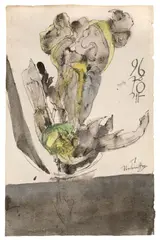 Iris by Horst Janssen, 1978, Aquarell, Silberfarbe und Feder in Schwarz auf Bütten, sold Nov 2014
