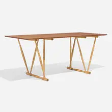 Frode Holm, Dining table, 1944, teak, oak