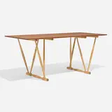 Frode Holm, Dining table, 1944, teak, oak