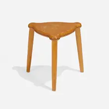 Nalle stool by Ilmari Tapiovaara, 1947-48, birch, sold May 2024