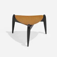 Ilmari Tapiovaara, Tale stool, 1953, birch plywood, lacquered wood, rubber