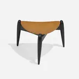 Ilmari Tapiovaara, Tale stool, 1953, birch plywood, lacquered wood, rubber