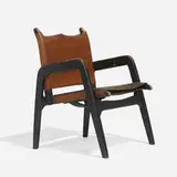 Ilmari Tapiovaara, Armchair, 1947, lacquered birch, leather