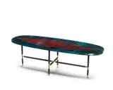 Duilio Barnabè, for Fontana Arte, circa 1961, painted glass, enamelled steel and brass