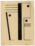 Peter Röhl, Ohne Titel, 1922, Tusche auf chamoisfarbenem Papier