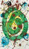 For the blue sons of the air by Sam Francis, 1990, Farbserigraphie auf leichtem Karton, sold Nov 2015