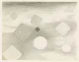 Meret Oppenheim, Sommerdunst, 1964, Farbstift auf Velin