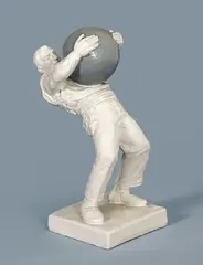 Uff by Juan Muñoz, 1992, Kunststoff, bemalt. Höhe: 23 cm (9 in.), sold Nov 2014