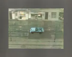 Auto by Gerhard Richter, 1969, Farboffset mit dunkelgrauem Fond, auf weißem Halbkarton, sold Nov 2015
