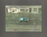 Gerhard Richter, Auto, 1969, Farboffset mit dunkelgrauem Fond, auf weißem Halbkarton