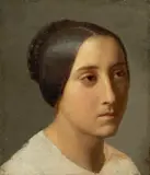 Frauenkopf by Deutsch, um 1815 & 20, Öl auf Leinwand, auf Pappe aufgezogen, sold Jun 2016