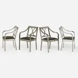 Karl Springer, Set of four Regency armchairs, Karl Springer, Ltd