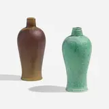 Gunnar Nylund, Vases, set of two, c. 1942, glazed stoneware