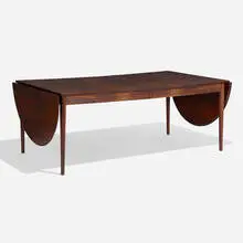 Arne Vodder, Dining table, model 227, c. 1960, rosewood, brass