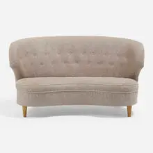 Carl-Johan Boman, Sofa, c. 1945, upholstery, beech