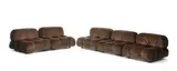 Camaleonda Modular Sofa System by Mario Bellini for B&B Italia, circa 1973, paper label to the underside for B&B Italia Novedrate, Como / sistema Camaleonda / designer M. Bellini, sold Apr 2016