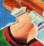 Fritz Köthe, Dekolleté, 1967, Öl auf Leinwand