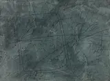 Georges Noël, Palimpseste, 1960, Mischtechnik auf Papier, auf Leinwand aufgezogen