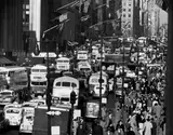 Andreas Feininger, Rush Hour on 5th Avenue, New York, 1948, Späterer Silbergelatineabzug