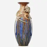 Important and large dragon vase by attribution Mark Marshall for Royal Doulton, England, sold Jan 2019