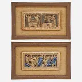 Collection of Two Works by George Tinworth For Doulton Lambeth, England, sold Jan 2019