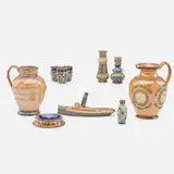 Ten pieces by Doulton Lambeth and Royal Doulton, England, sold Jan 2019