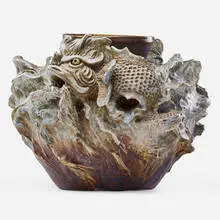 Exceptional large vase by Théo Perrot, France, sold Jan 2019