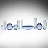 Per Lütken, Collection of ten vessels, 1958-1961, hand-blown glass