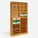 Børge Mogensen, Cabinets, pair, c. 1965, oak, painted wood