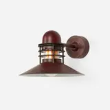 Nyhavn sconce by Alfred Homann and Ole Kjær, patinated copper, glass, sold May 2024