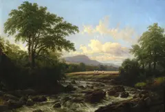 Thomas Baker, 'On the Usk near Trecastle'