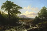 Thomas Baker, 'On the Usk near Trecastle'