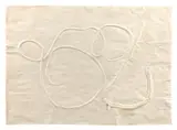 Hermann Glöckner, Ohne Titel (Schnurprägung), 1965, Prägung auf Japan