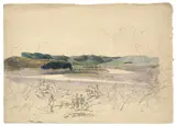 Studienblatt by Friedrich Salathé, Aquarell, Feder in Schwarz und Bleistift auf Velin, sold Nov 2014