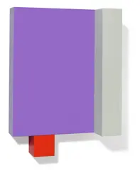 Gerwald Rockenschaub, Ohne Titel (Wandobjekt), 2009, Objekt aus MDF, lackiert