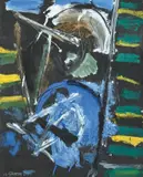 Helmut Sturm, Ohne Titel, 2000, Öl auf Pappe