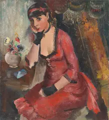Annot Jacobi, Porträt Constanze, Um 1928, Öl auf Leinwand