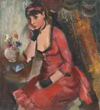 Annot Jacobi, Porträt Constanze, Um 1928, Öl auf Leinwand