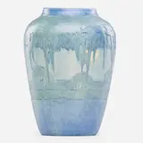 Sadie Irvine for Newcomb College Pottery, Scenic vase