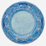 Early plate by Mary Frances Baker for Newcomb College Pottery, sold Jan 2019