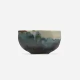 Tea bowl by Toshiko Takaezu, c. 1985, glazed porcelain, sold Apr 2024