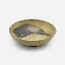 Bowl by Toshiko Takaezu, c. 1975, glazed stoneware, sold Apr 2024