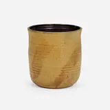 Early vase by Toshiko Takaezu, c. 1965, glazed stoneware, sold Apr 2024