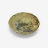 Bowl by Toshiko Takaezu, c. 1970, glazed stoneware, sold Apr 2024