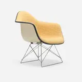 LAR by Charles and Ray Eames, Alexander Girard upholstery, molded fiberglass, zinc-plated steel, rubber, sold Apr 2024