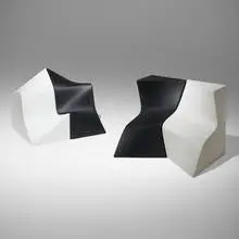 Z-Play stools, set of four by Zaha Hadid, 2002, rotation molded polypropylene, sold Apr 2024